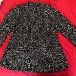 Athleta Black and White Wool Sweater